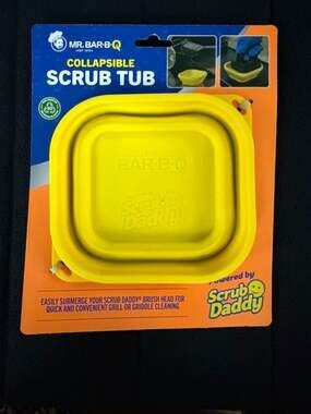 Mr. Bar-B-Q Collapsible Scrub Tub Scrub Daddy Grill Griddle Cleaning Basin